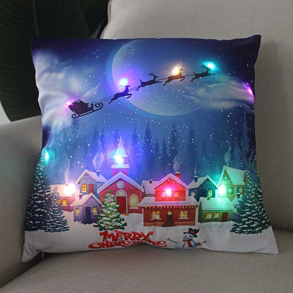 

Ornaments Gifts Home Decor Throw Pillow Cover Cushion Cover Christmas Decoration Pillow Case 10