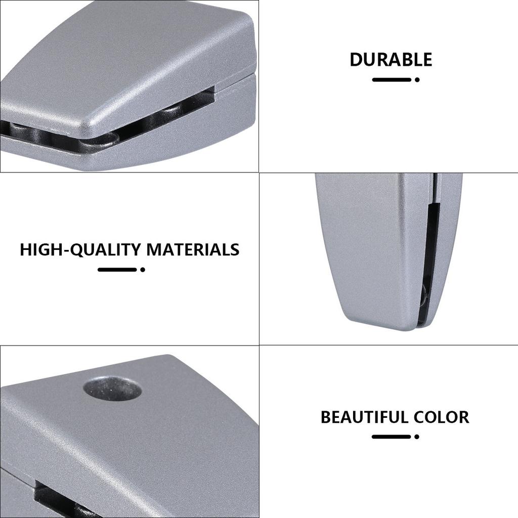 6Pcs Office Desk Glass Clamps Adjustable Aluminum Alloy Bracket Stable Vertical Screen Clip Desktop Privacy Panel Holder Baffle