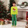 Parent-child Christmas Print Home Suit Long-sleeved Top And Pants