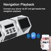 Motorcycle Stereo Speaker BT Handlebar Mount MP3 Player Audio Amplifier System Waterproof Support USB TF Card AUX