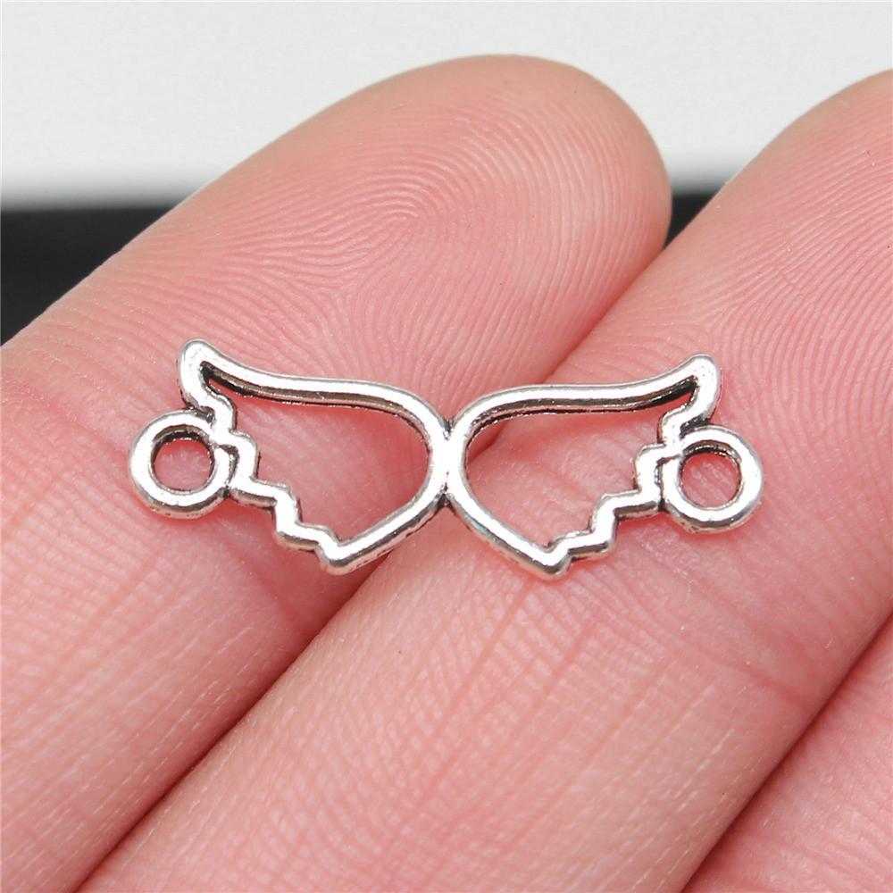 Small Angel Wings Charms Pendant Female Jewellery Bulk Ethnic Art Supplies