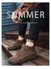 2024 Autumn/Winter Men's Plus Size High-Top Cotton-Lined Casual Warm Shoes