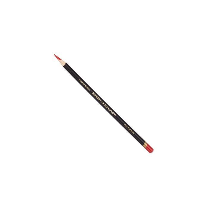 Crayon de couleur - DERWENT - CHROMAFLOW - Rouge Pur - Extra-tendre - Pour enfants