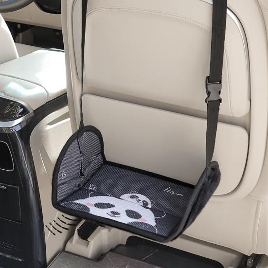 Airplane Foot Hammock Cartoon Pattern Ergonomic Design Adjustable Simple Installation Foot Rest