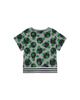 THEMUSEUMVISITOR W Painted Multi Dot T-Shirt (Green)