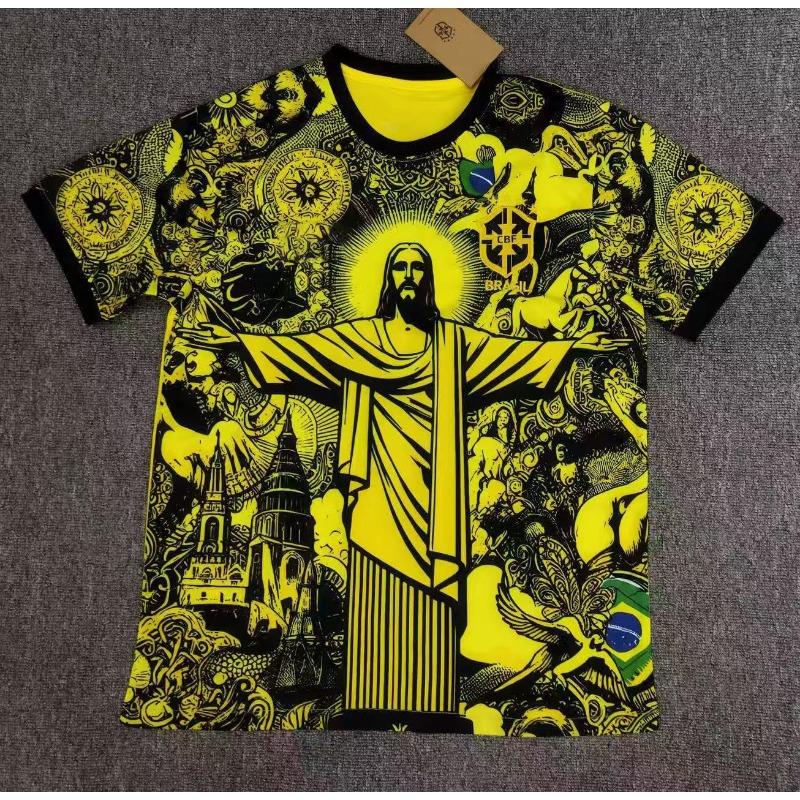 Maillots de Football Édition Spéciale en Gros Paris Ajax Real Madrid Inter Mibasa Argentine Brésil Maillots à Manches Courtes