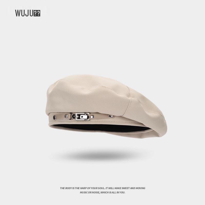 

Трендовый черный берет 2024: Женская весенне-летняя тонкая шляпа художника с уникальным и универсальным дизайном One Size