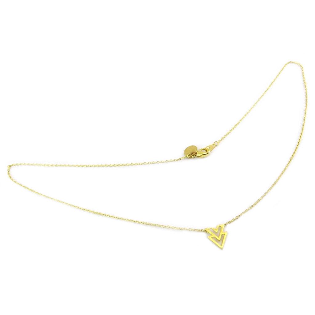 7bis [P6962] - Handmade Gold 'Boho' Necklace - 10x9 Mm