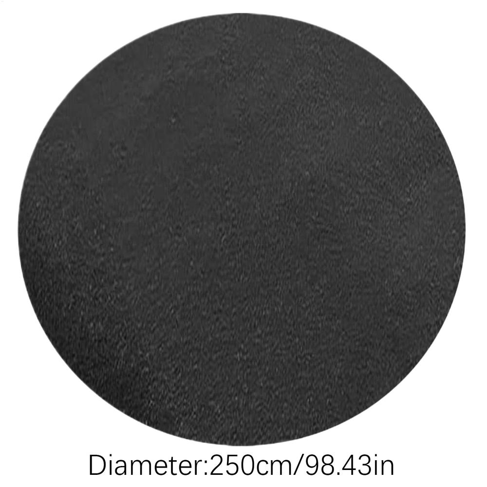 3/2.5M Round Pool Liner Pad Black Protective Pad for Ground Swimming Pools Indoor Outdoor Under Pool Mat Heavy Duty Tarp