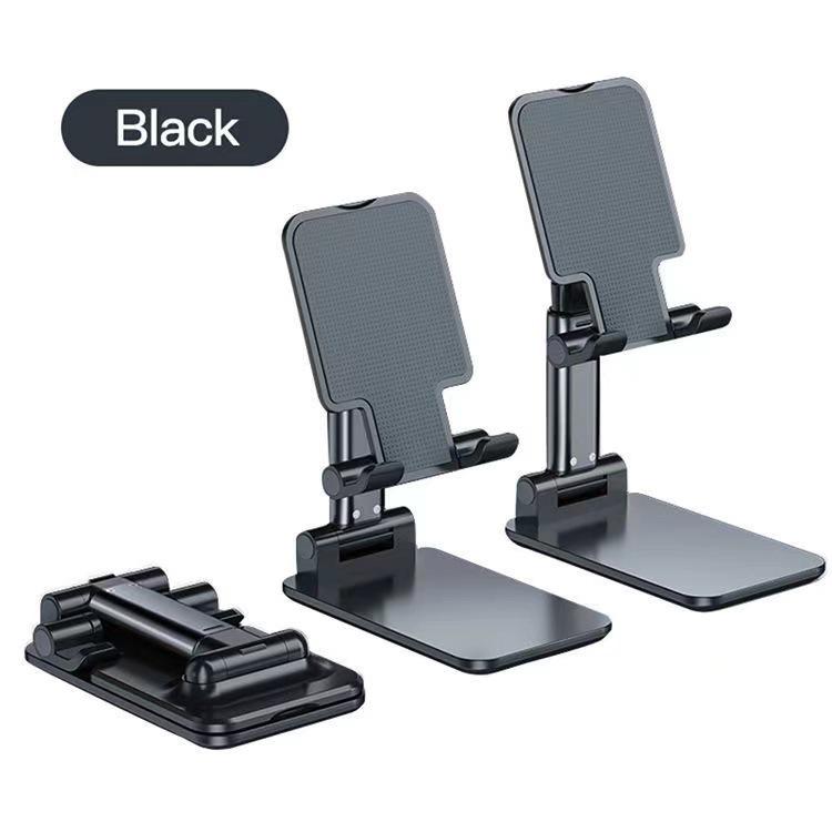 Hot-Selling Foldable Telescopic Mobile Phone & Tablet Stand - Portable, Adjustable, Desktop Holder чёрный