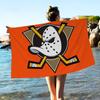 A-Anaheim D-Ducks Couverture en Microfibre Séchage Rapide Serviettes de Plage Impression Surdimensionnée Super Absorbante Couverture Serviette de Piscine
