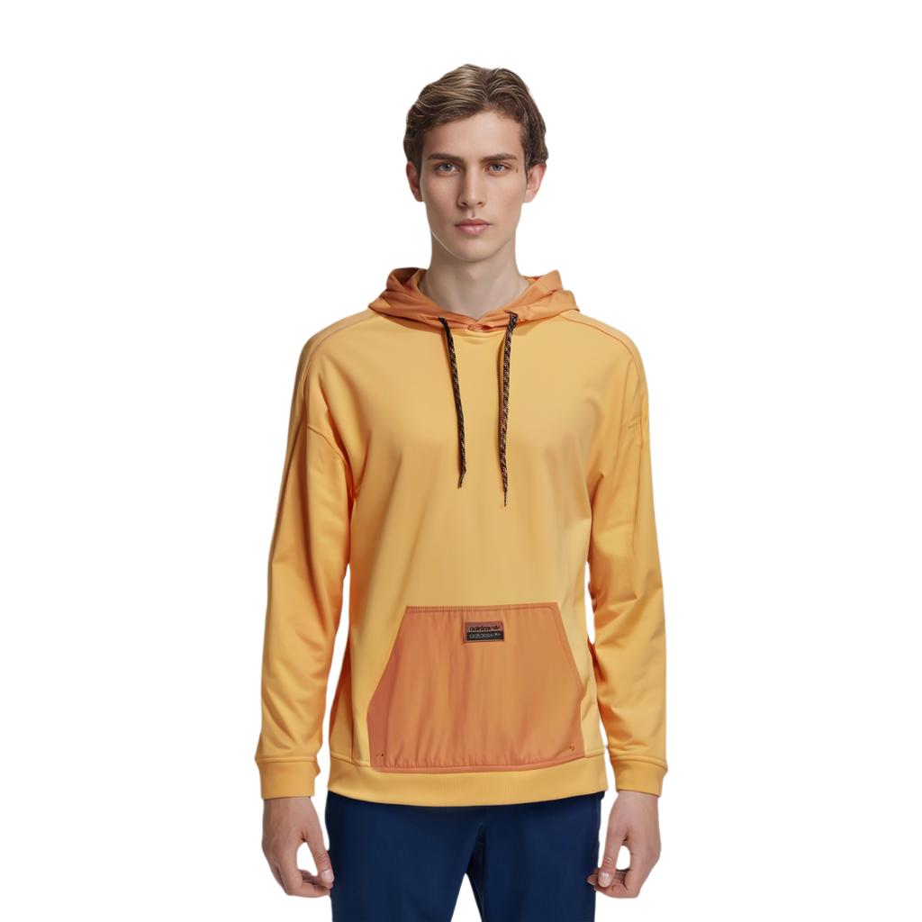 Adidas R.Y.V. Utility Hoodie Color Block Pullover American Long Sleeve Sweatshirt Men Hoodies Yellow GN3279