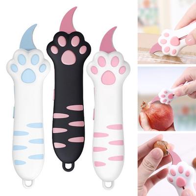 Retractable Cat Paw Utility Cutter with Steel Blade Portable Travel Multi-purpose Letter Cardboard Box Opener Cutting