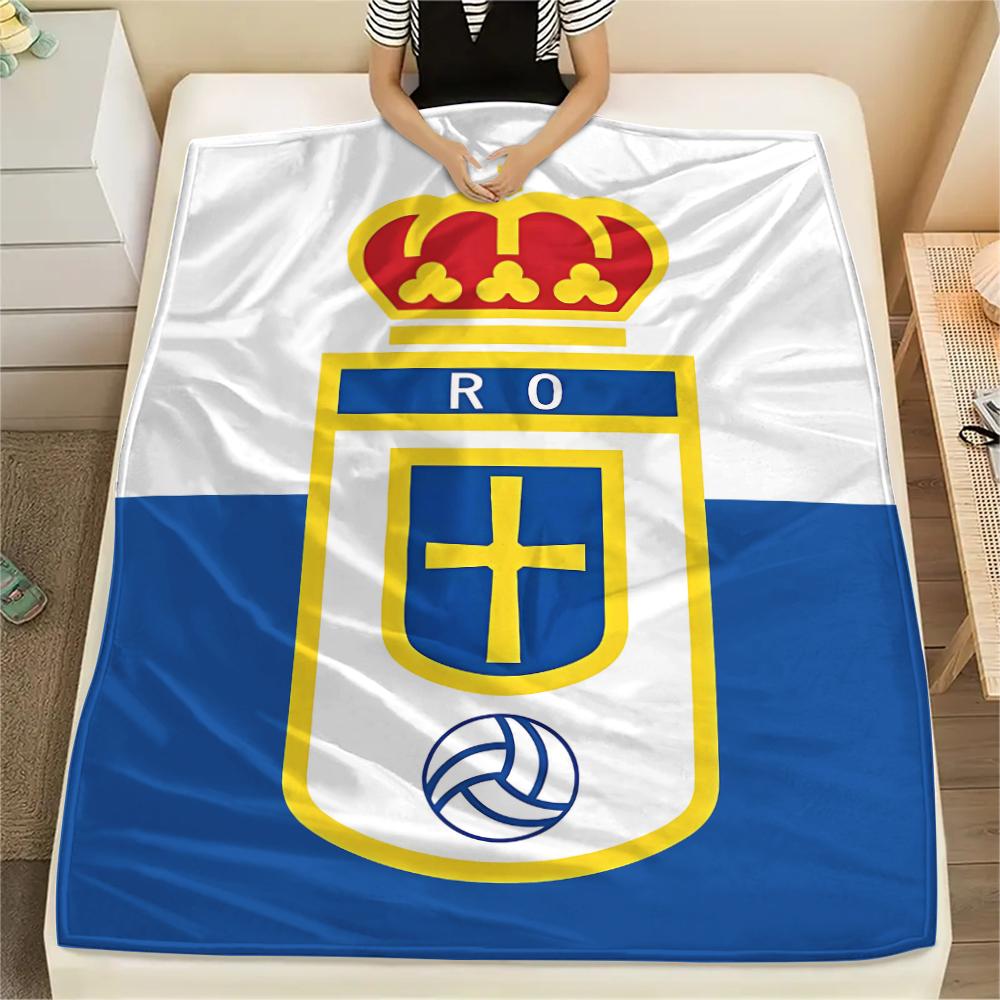 1PC Real Madrid CF Print Flannel Blanket, High Quality All Seasons, Home Decor, Warmth and Comfort, Perfect for Christmas Gifts