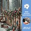 Christmas | Hallowmas |1000pcs Mini Jigsaw Puzzle Winter Wonderland Sign with Pinecones and Fairy Lights Suitable for Living Room Display Holiday Gift