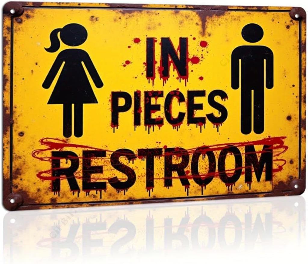 Halloween Poster On the Wall, Metal Plaque 20x30cm