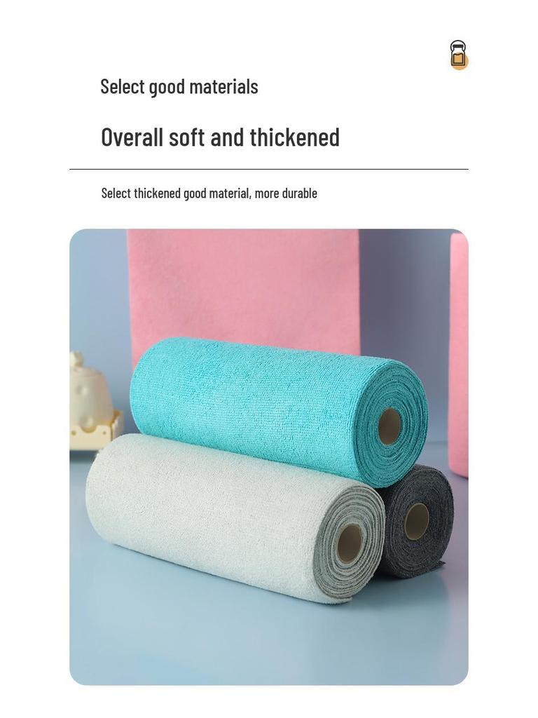 Hand-Tearable Microfiber Kitchen Towels: Absorbent, Disposable, Multifunctional Cleaning Rags