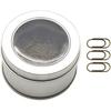 200pcs Bronze Mini Paper Clips Cute Paperclips Smooth Stainless Steel Wire Bookmarks in Tinplate Paper Clips Dispenser Holders for Desk Accessories