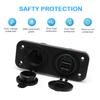 36W QC3.0 USB Steckdosenpanel Wasserdicht Schnellladung Dual USB Steckdosenadapter für Auto Boot Wohnmobil Motorrad