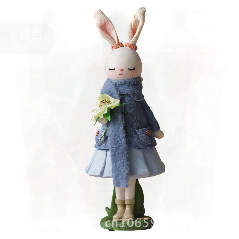 Year of the Rabbit Resin Crafts Rabbit Ornaments for Cake Baking Decorations Home Decor Wholesale Gift Small Medium Large Sizes