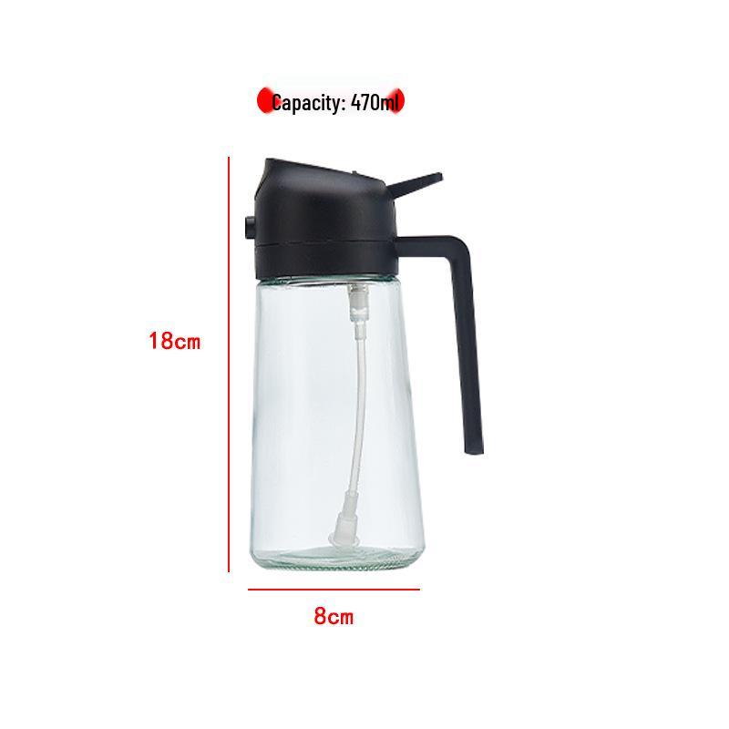 Dual-Use Glass Oil Spray Bottle for Kitchen & Air Fryer