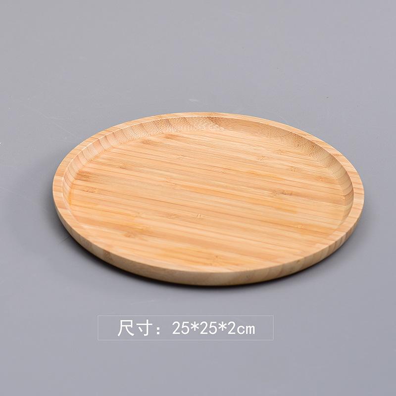 Bamboo tray bamboo tea tray Japanese bamboo tray rectangular snack tray round tea set fruit tray wooden trays