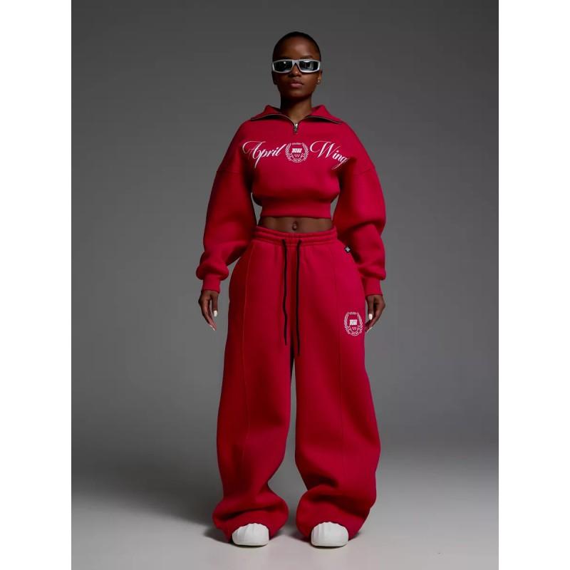 Womens Casual Streetwear Set Long Sleeve