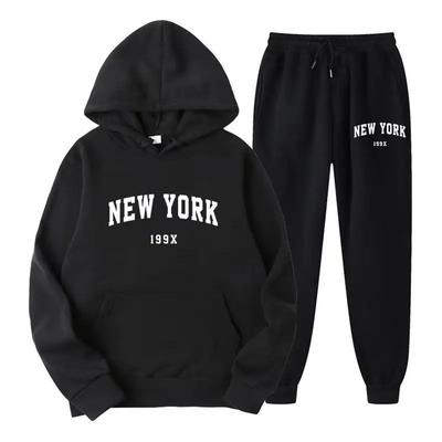 2024 Men's and Women's Fashion Casual Sweater Set Trend Hoodie Set Outdoor Sports Print Pattern Two Hoodies Hoodie Size S-3XL
