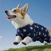 Sommer Ganzkörperprint Kleiner Bär Corgi Vierbeinige Kleidung All-inclusive Wasserdicht Staubdicht Haustierhosen Aus der Schmutzabdeckung