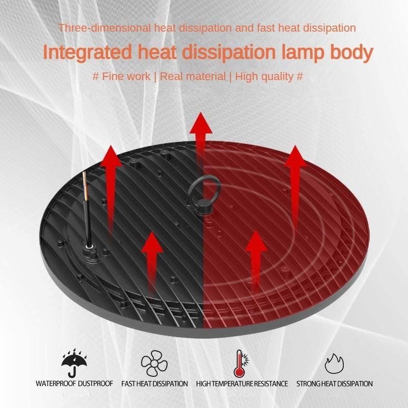 100W/150W/200W/300W DOB Linear Industrial Mining Light Factory Warehouse Lighting Waterproof Lamp LED High Brightness UFO Light New