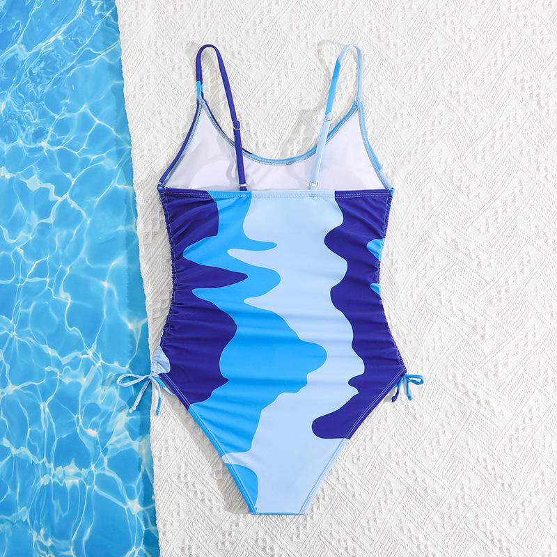 2024 European & American Girls' One-Piece Swimsuit – Stylish Resort Swimwear for Children
