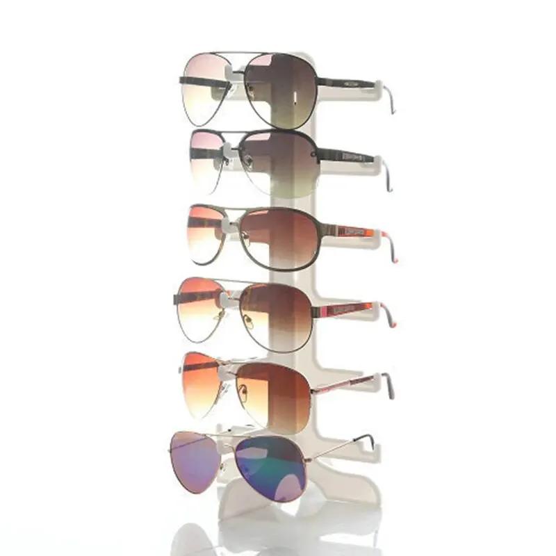 1PC 6 Pay Countertop Glasses Display Stand Sunglasses In A Row Nearsighted Counter Storage Shelf Multi-color Optional