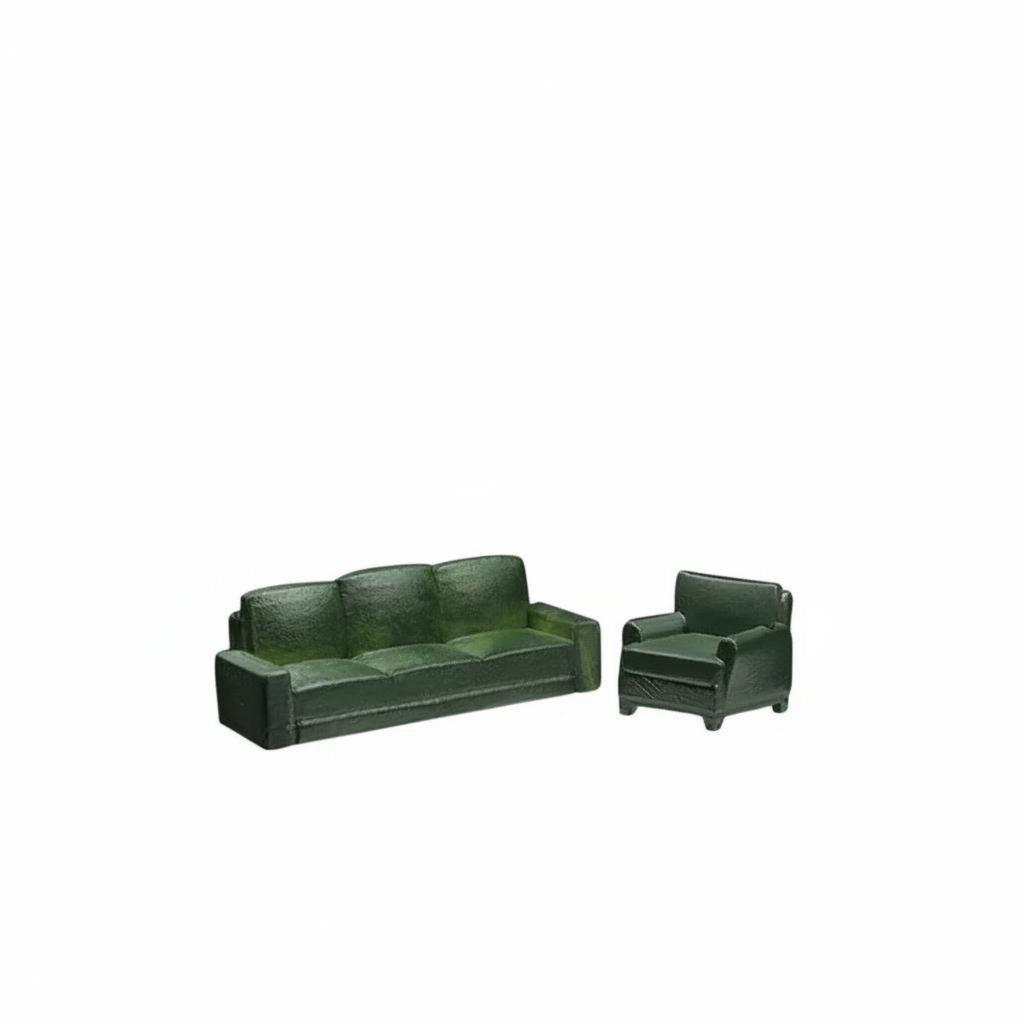 1/64 Scale Sofa Set Photography Props Exquisite Workmanship