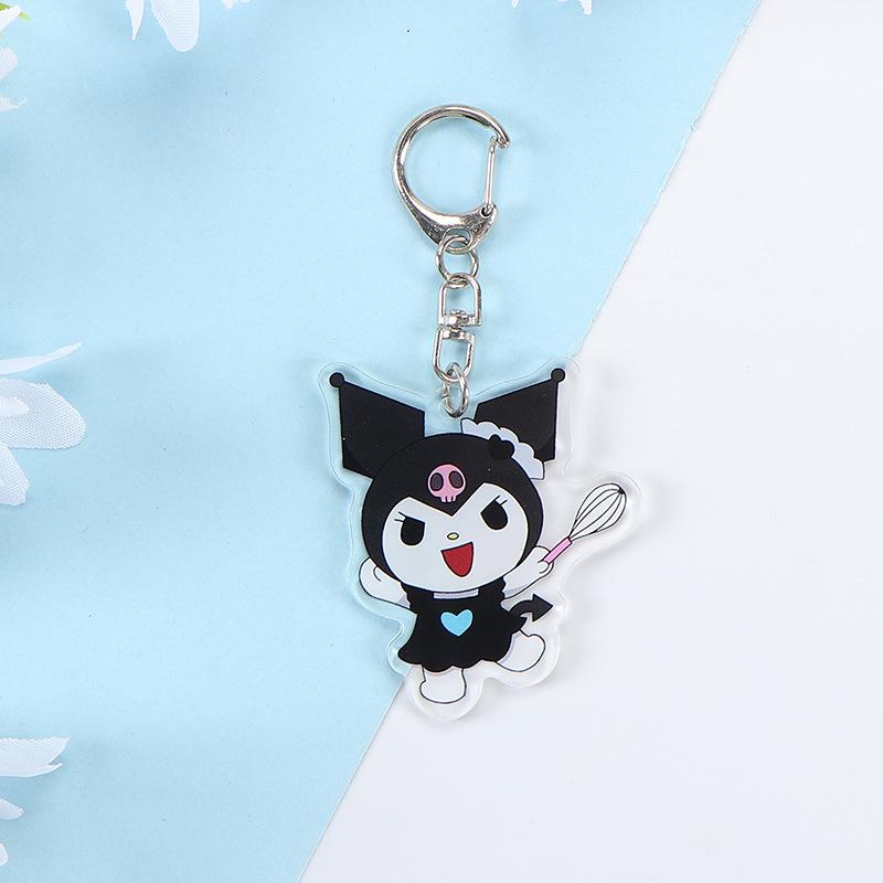 Cartoon Double-Sided Acrylic Keychain Cute Bag Pendant Headphone Cover Pendant A Birthday Gift For Girlfriend
