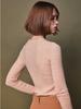 AYIHOLIC CASHMERE Long Sleeve Patterned Round Knit Top