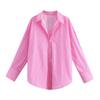 Women's Shirt Long Blue Shirt Women Spring Long Sleeve Oversize Shirts Blouses Korean Style Casual Button Up Shirts