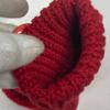 Louis Vuitton logo Mitten accessories with badge gloves wool Red