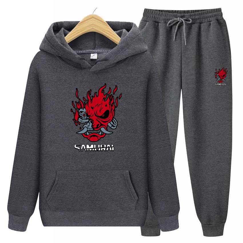 Módní Anime Potisk Teplákové soupravy Pro ženy Muži Mikina Oblečení Muži Běžecký set Sportovní oblečení Jogger Pánské tepláky Zimní souprava Sportovní