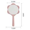 Creative Classic Floral Handheld Makeup Mirror - Portable Mini Touch-up Mirror with Handle