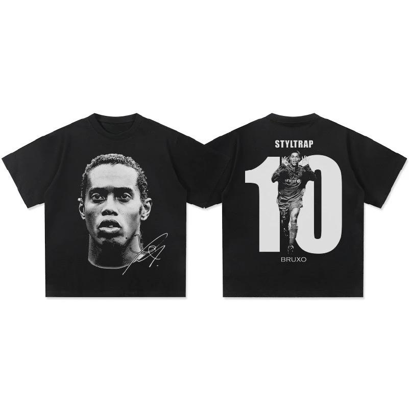 Neymar American Football Star Print Cotton Short-sleeved T-shirt Men Women Clothing Athleisure Print Fashion Oversize Casual Tee