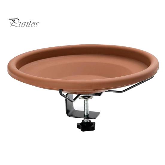 

Уличная кормушка для колибри, миска для ванны для птиц, большая емкость, легкий доступ, кормушка для птиц с регулируемой подставкой с C-образным зажимом коричневый