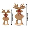 Reindeer Freestanding Place Card Wooden Xmas Dinner Table Name Card Holder for Holiday Party Decoration