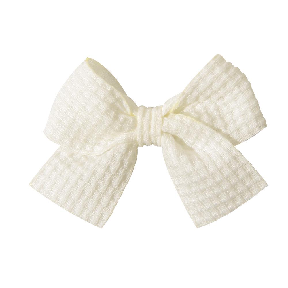 Popular Handmade Fabric Bow Hair Clips for Girls - Macaron Duckbill Style
