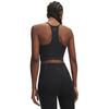 Under Armour Meridian Support High Elastic Training Fitness Running Fitted Solid Color Simple Thin Strap Slim Sports Vest Women tops Black 6011230-001