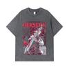 275 GSM Washed T-shirts 100% Cotton Berserk V1 Guts Print Unisex Heavy Cotton T Shirt