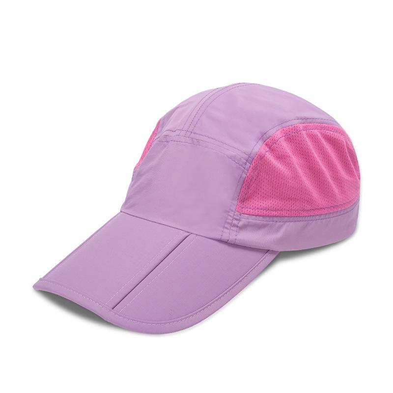 

Outdoor men s and women s folding easy-to-carry cap Sweat-absorbing breathable quick-drying sun protection cap Fishing cap Sports baseball cap L（58-60cm）