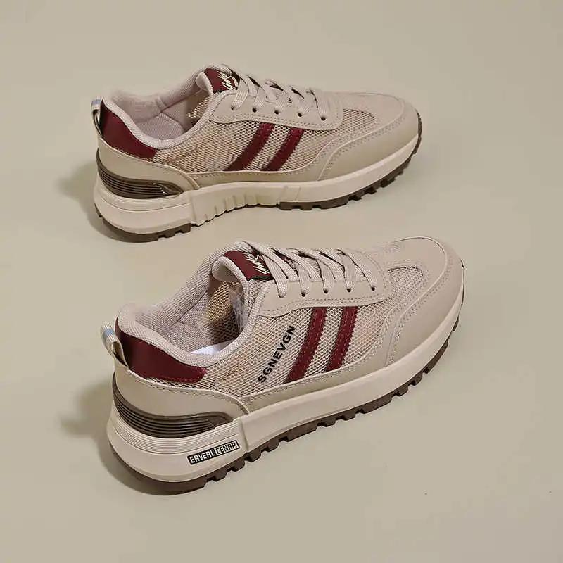 Fashion Round Tip Without Heels Cheap Woman Sneakers Skateboarding Classic Women's Shoes Orange Boots Sport Sapa Outings Trendy