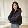 Down jacket women's short winter new fashion literary hooded new Chinese light and warm white duck down bread jacket