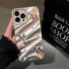 Fashion Glitter Pearl Wave Phone Case For iPhone 11 14 13 12 15 Pro Max SE 7 8 Plus X XR XS MAX Case Silicone Shockproof Cover