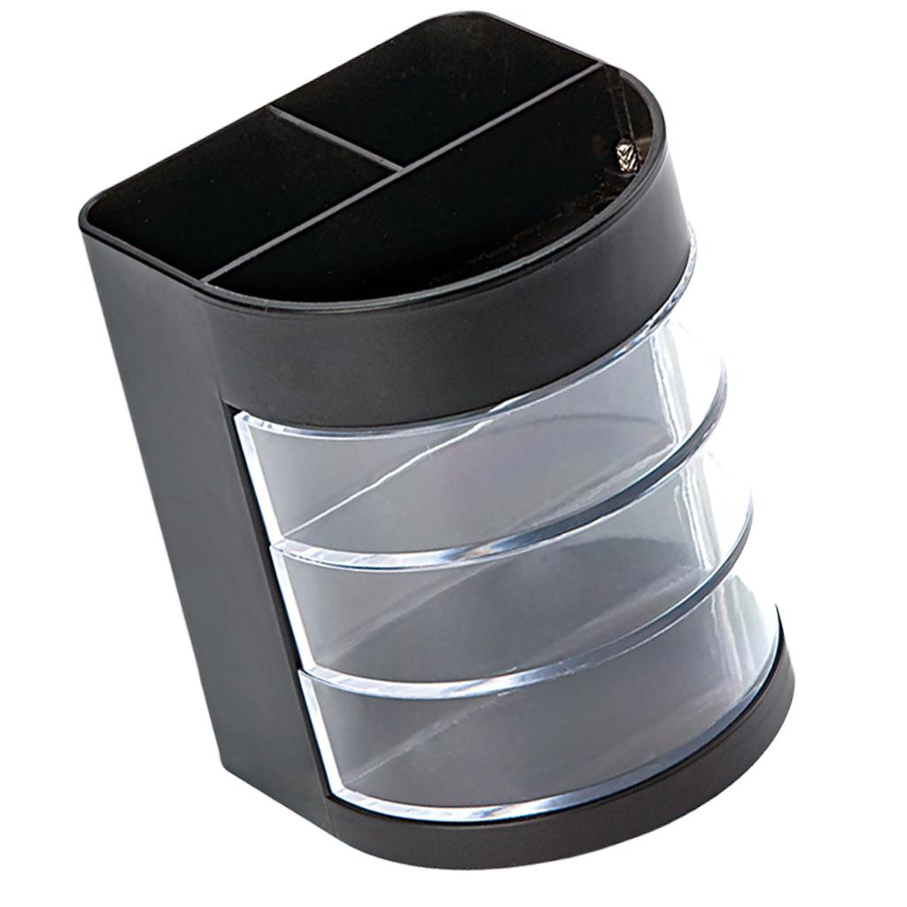 Multifunctional Pencil Holder with 3 Rotatable Compartments Desktop Pen Organizers Storage Box Office Desk Organization